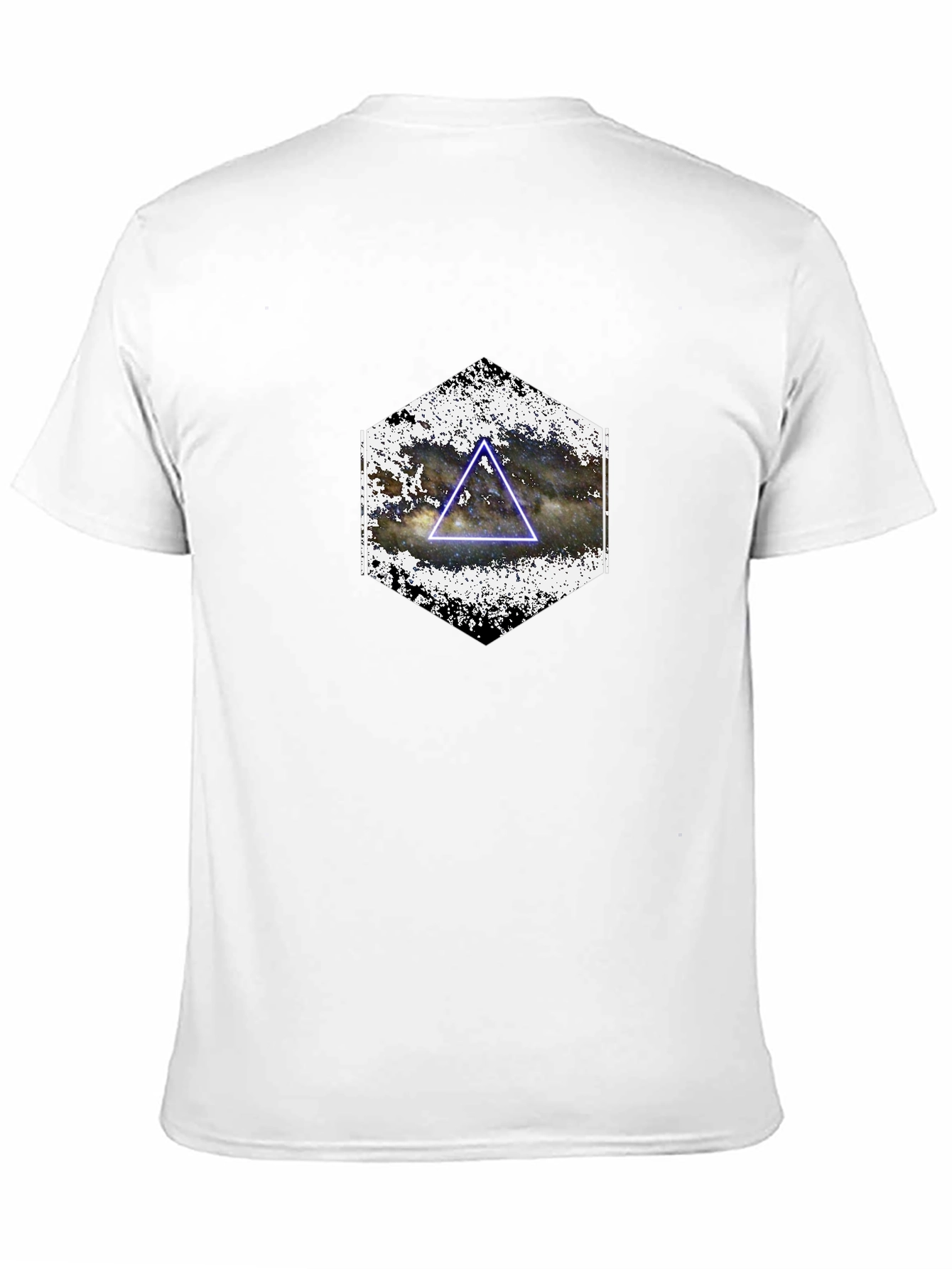 Nebula Triangle Graphic Tee - Black Casual Shirt