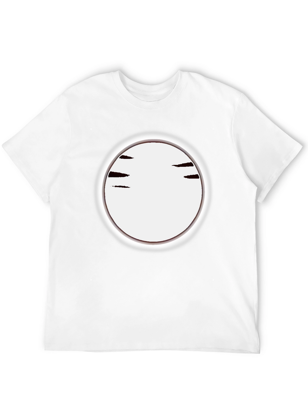 Mens Black Crew Neck T-Shirt with Graphic