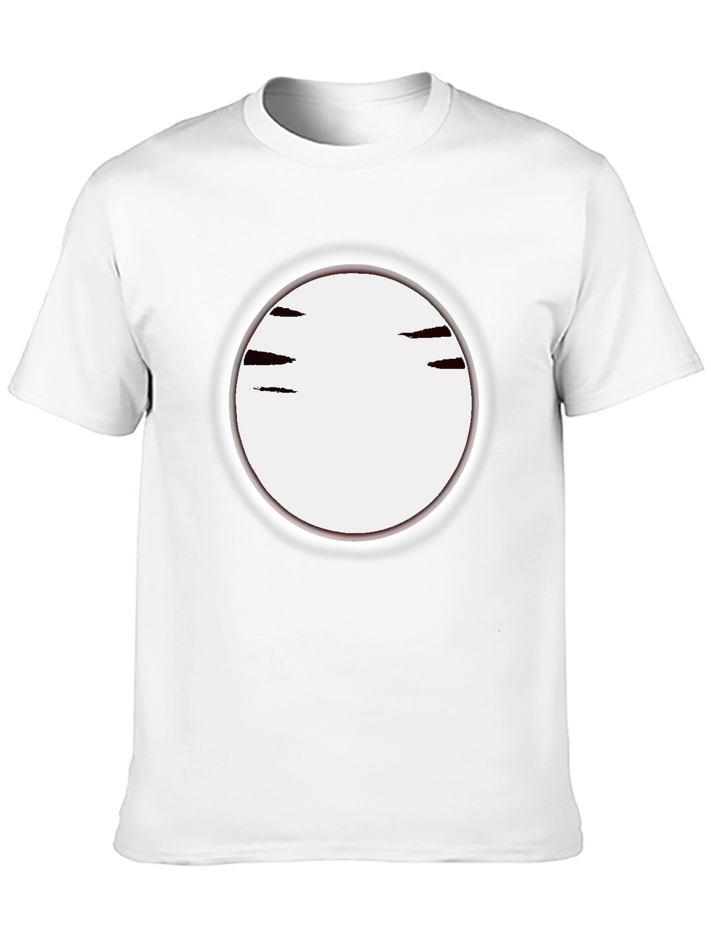 Mens Black Crew Neck T-Shirt with Graphic