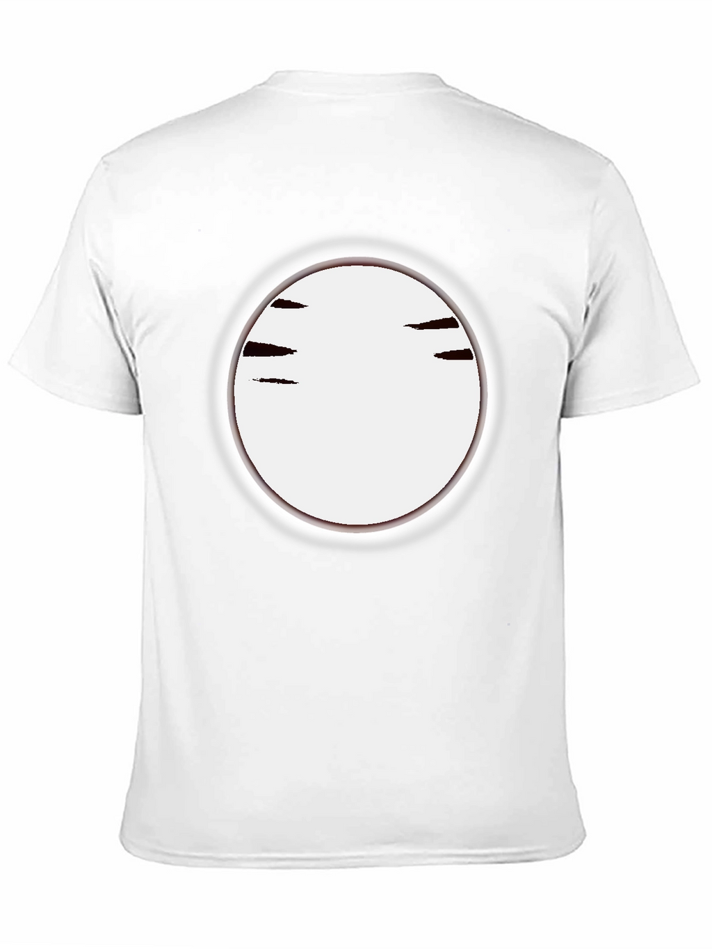 Mens Black Crew Neck T-Shirt with Graphic