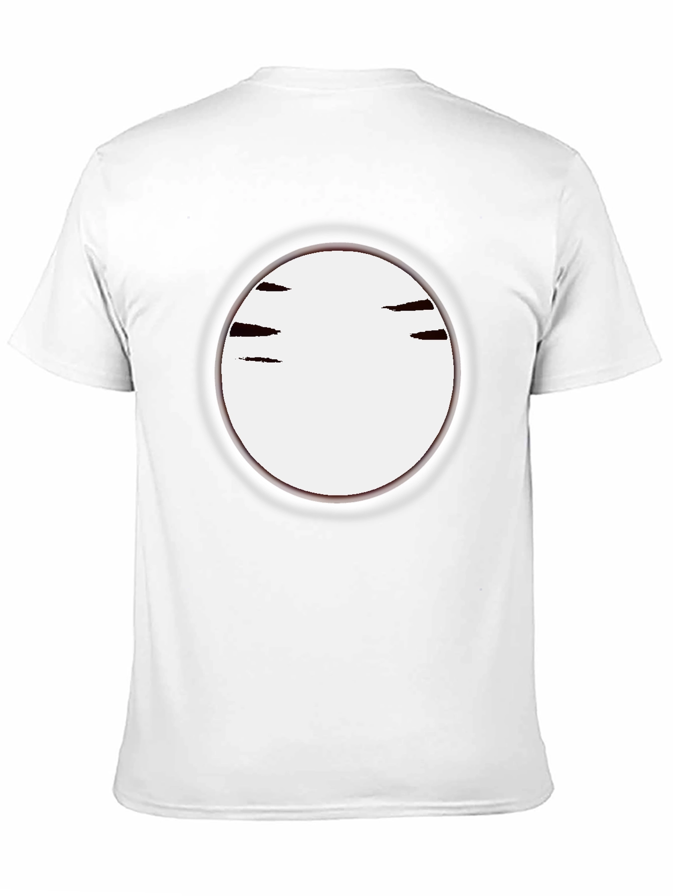 Mens Black Crew Neck T-Shirt with Graphic