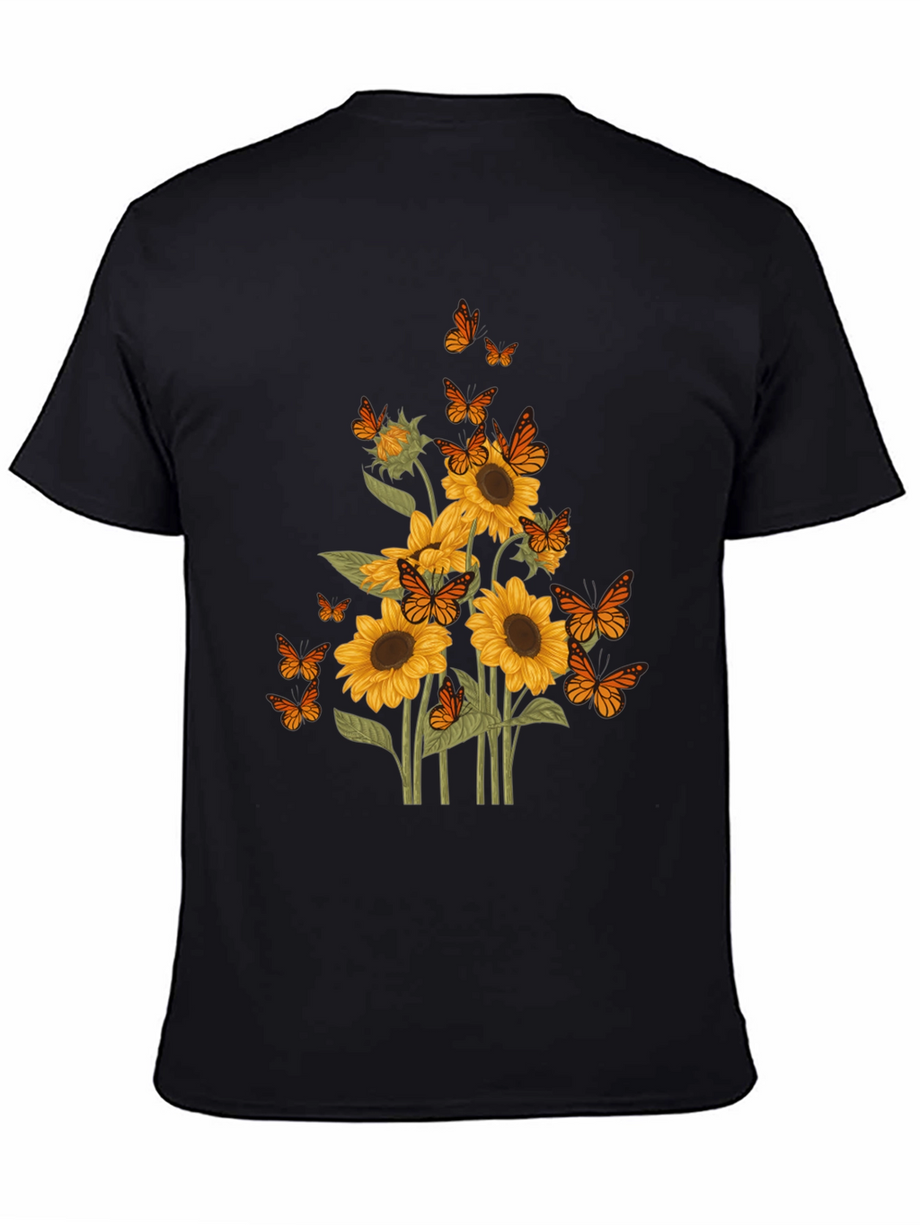 Sunflower Butterfly Graphic Tee