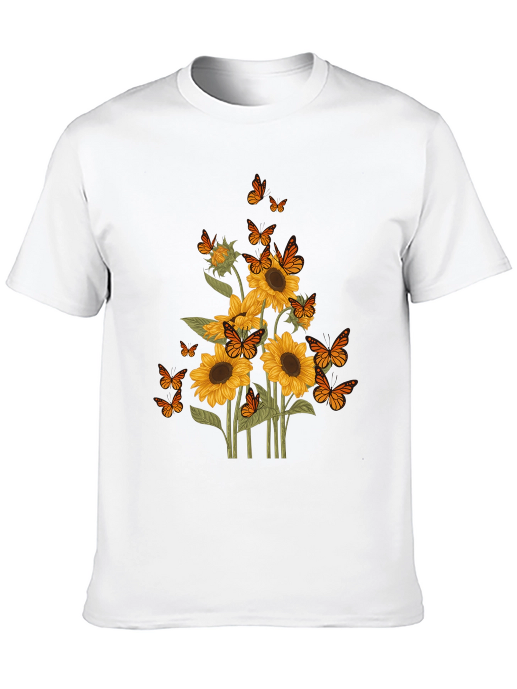 Sunflower Butterfly Graphic Tee
