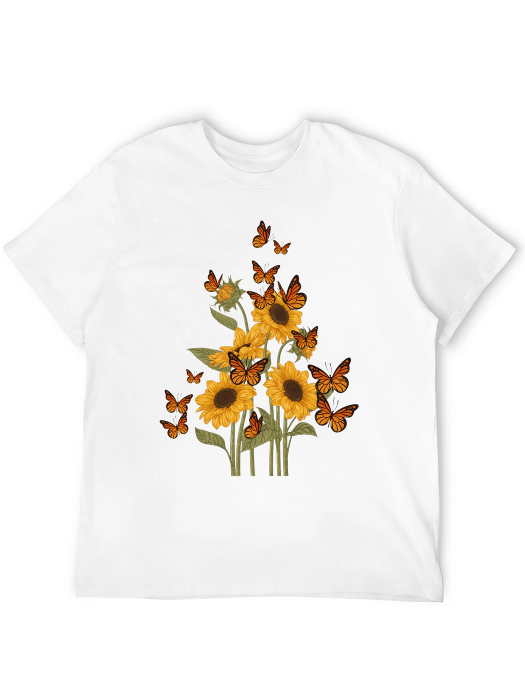 Sunflower Butterfly Graphic Tee