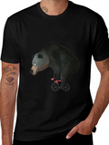 Bear on Bike Graphic Tee - Unique Design