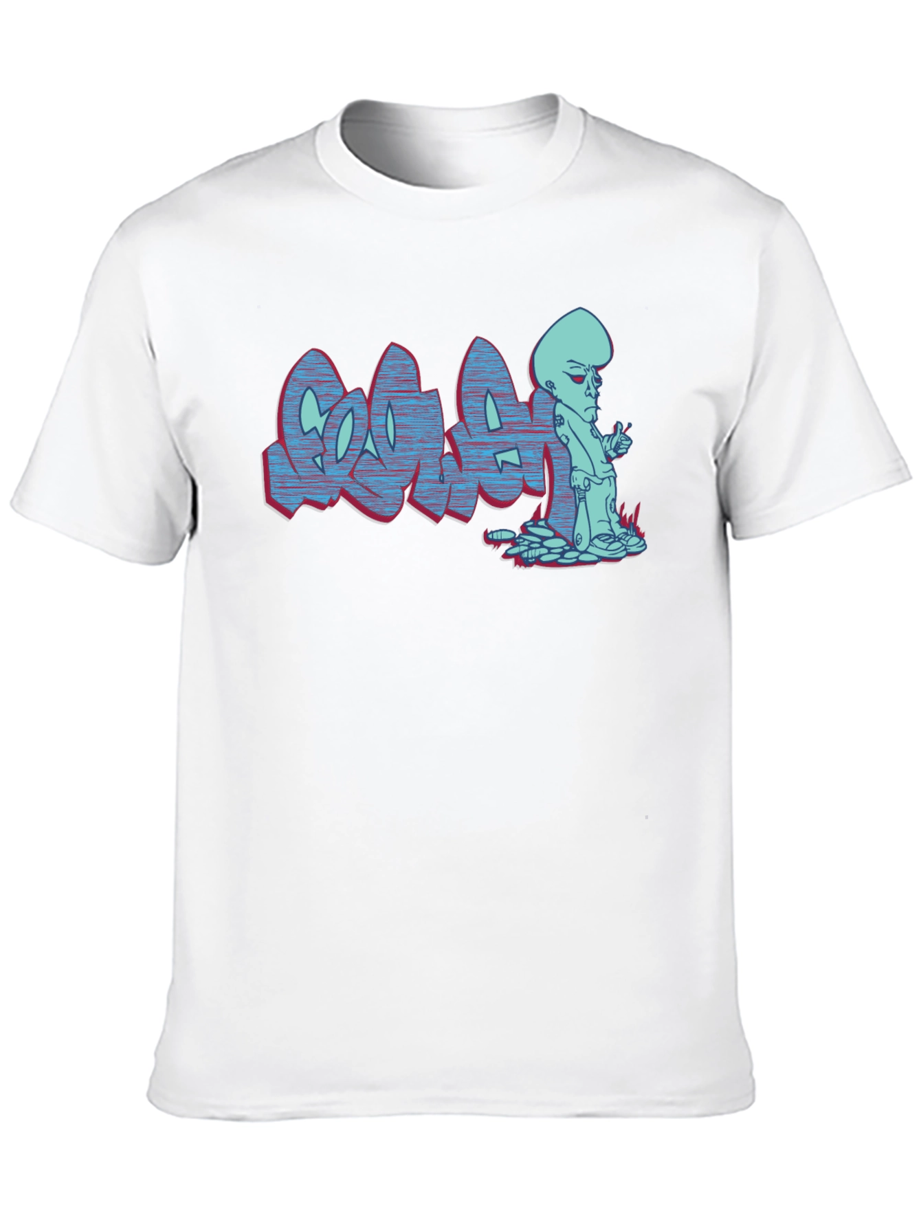 Megamind Graffiti T-Shirt - Black Cotton Blend