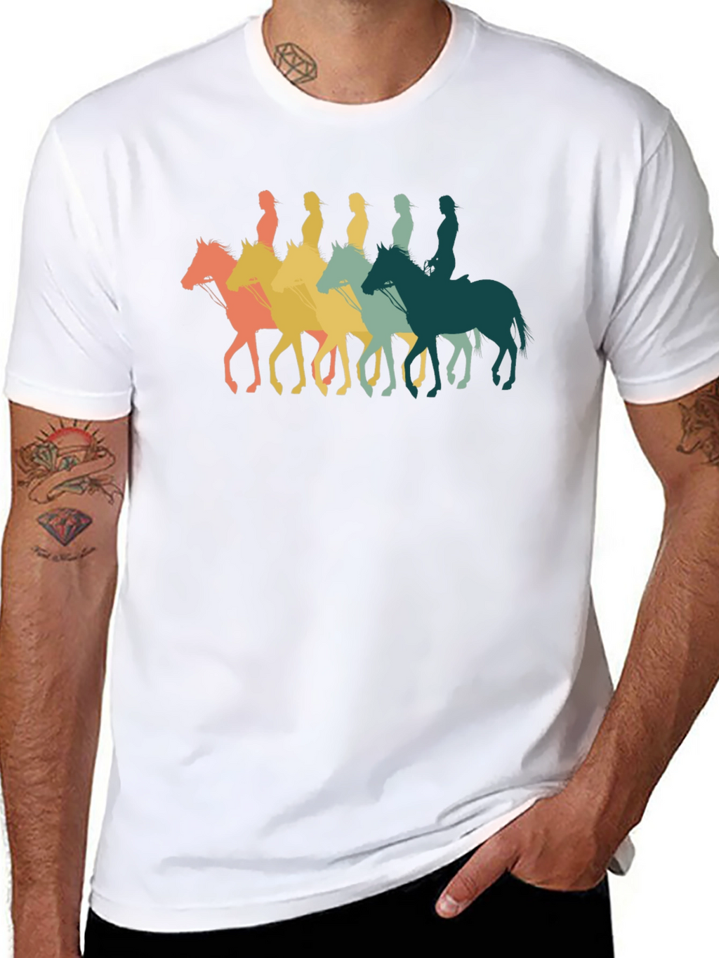 Retro Horse Rider T-Shirt