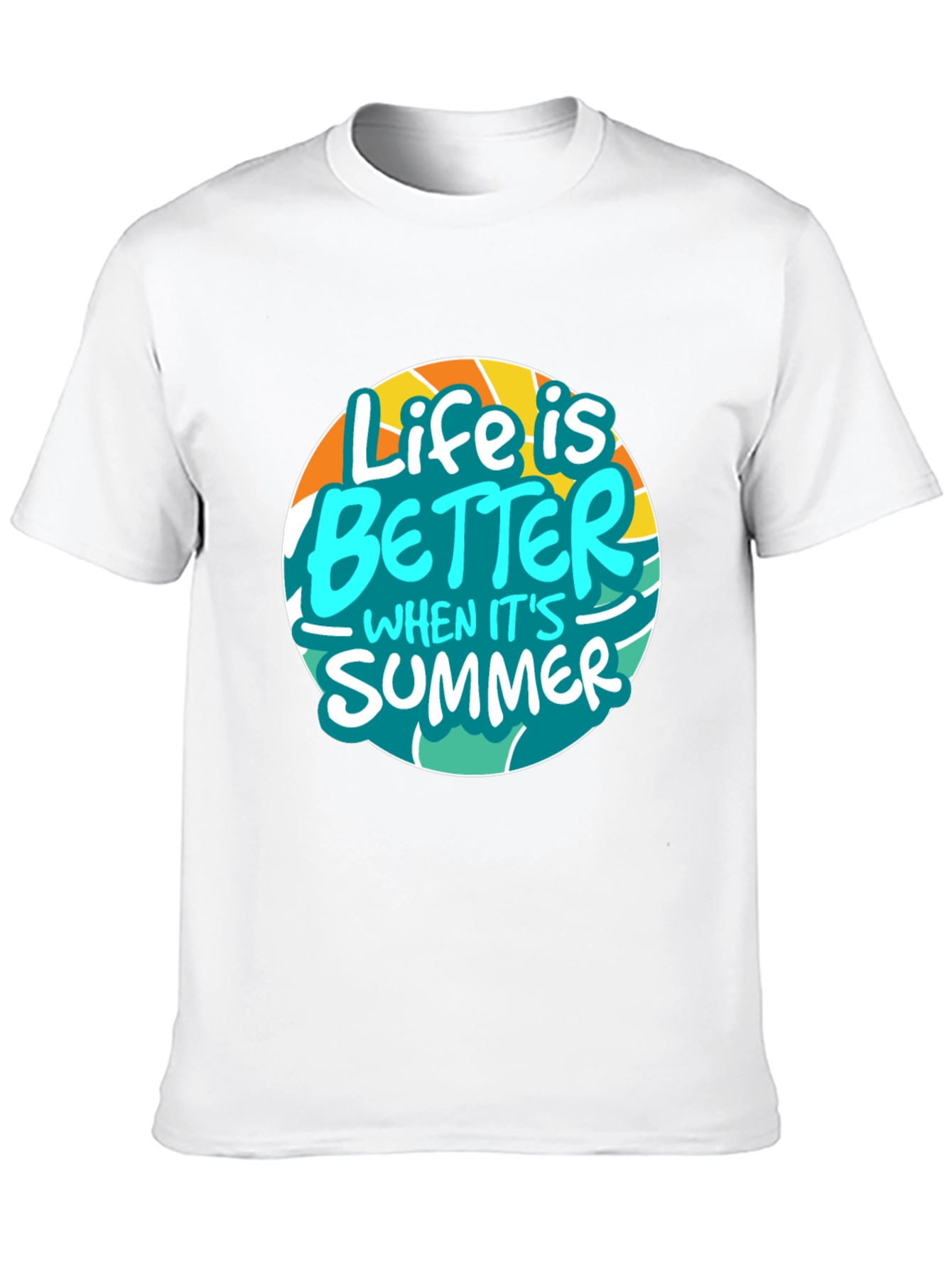 Life is Better in Summer Black Graphic Tee