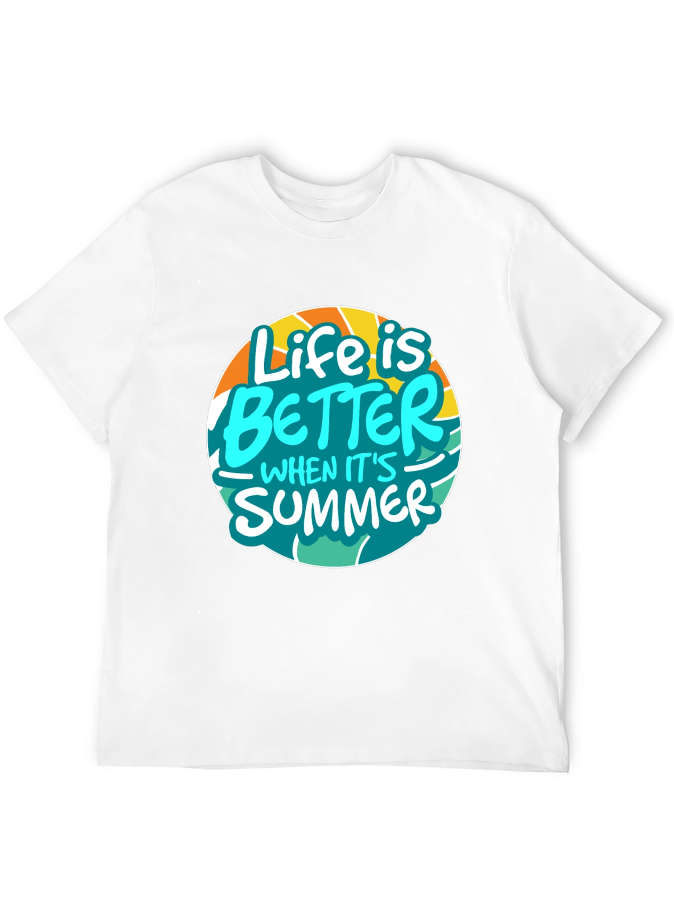 Life is Better in Summer Black Graphic Tee