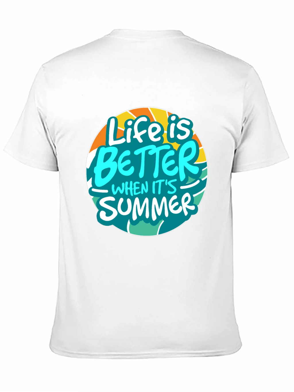 Life is Better in Summer Black Graphic Tee