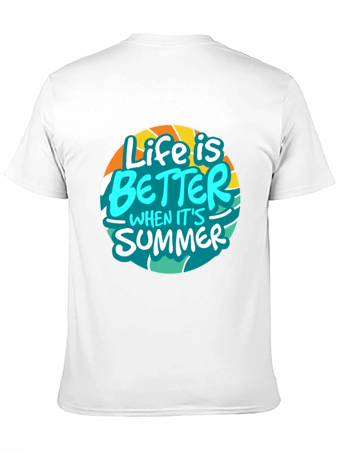 Life is Better in Summer Black Graphic Tee