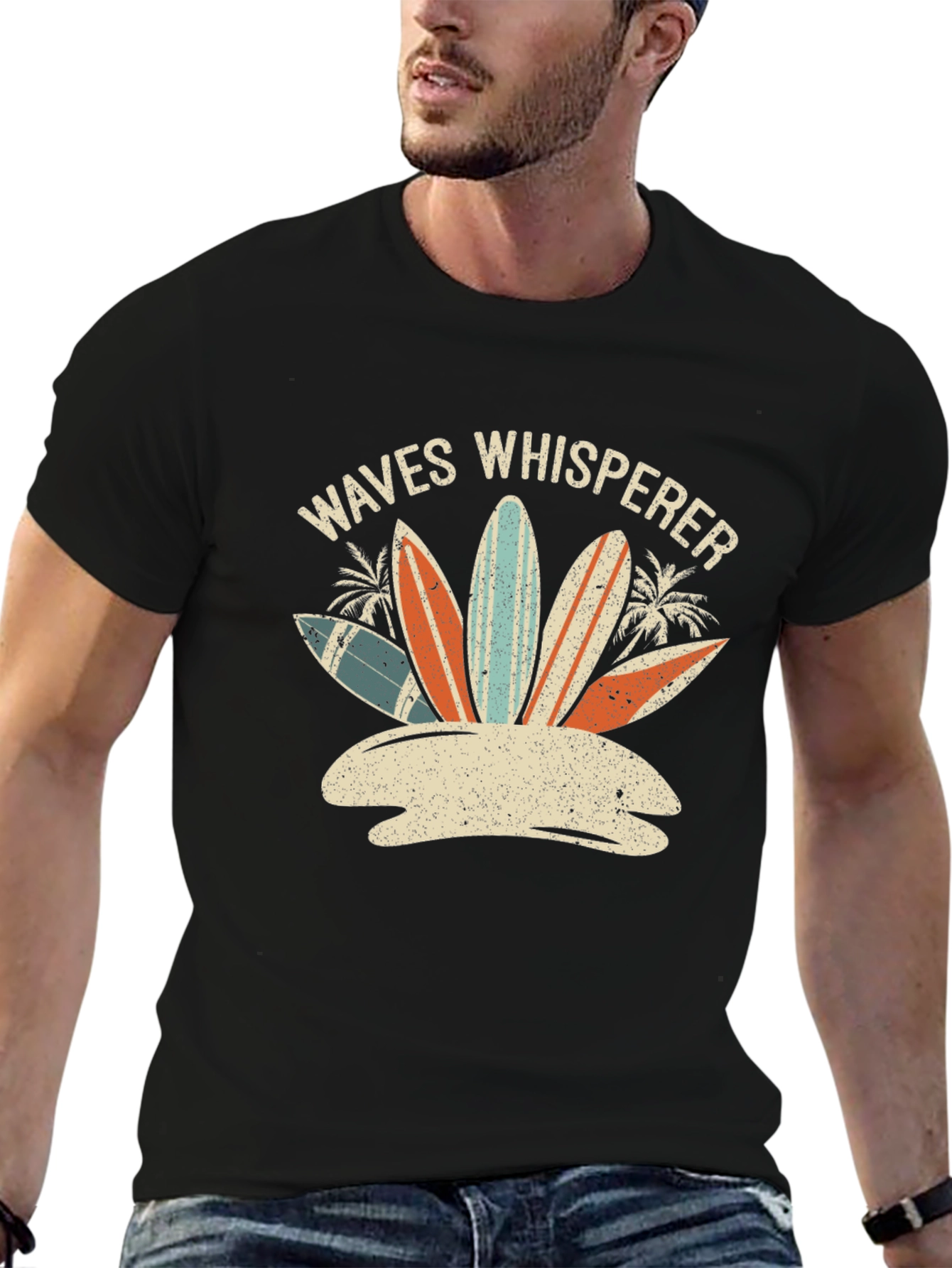 Waves Whisperer Graphic T-Shirt - Surf Style