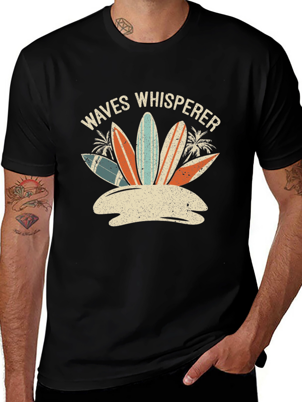 Waves Whisperer Graphic T-Shirt - Surf Style