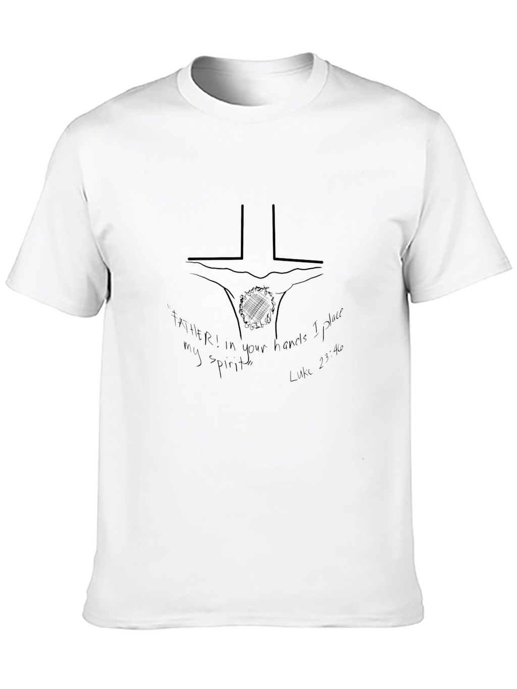 Faith-Inspired Black Graphic Tee