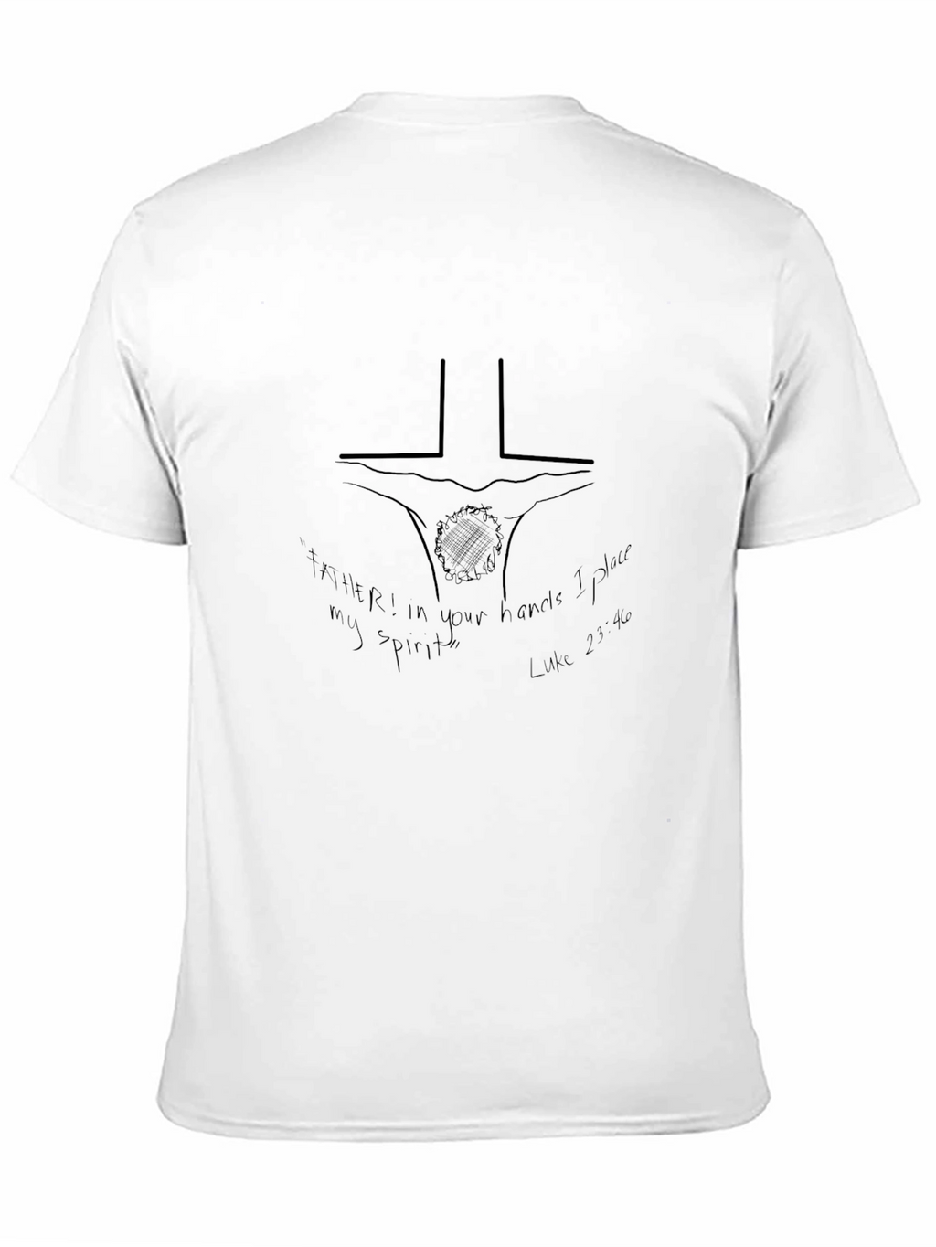 Faith-Inspired Black Graphic Tee