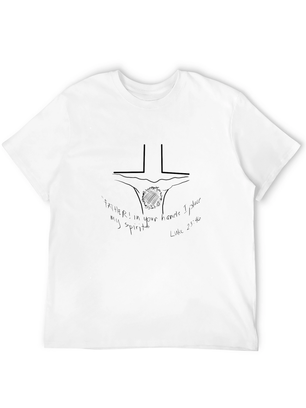 Faith-Inspired Black Graphic Tee