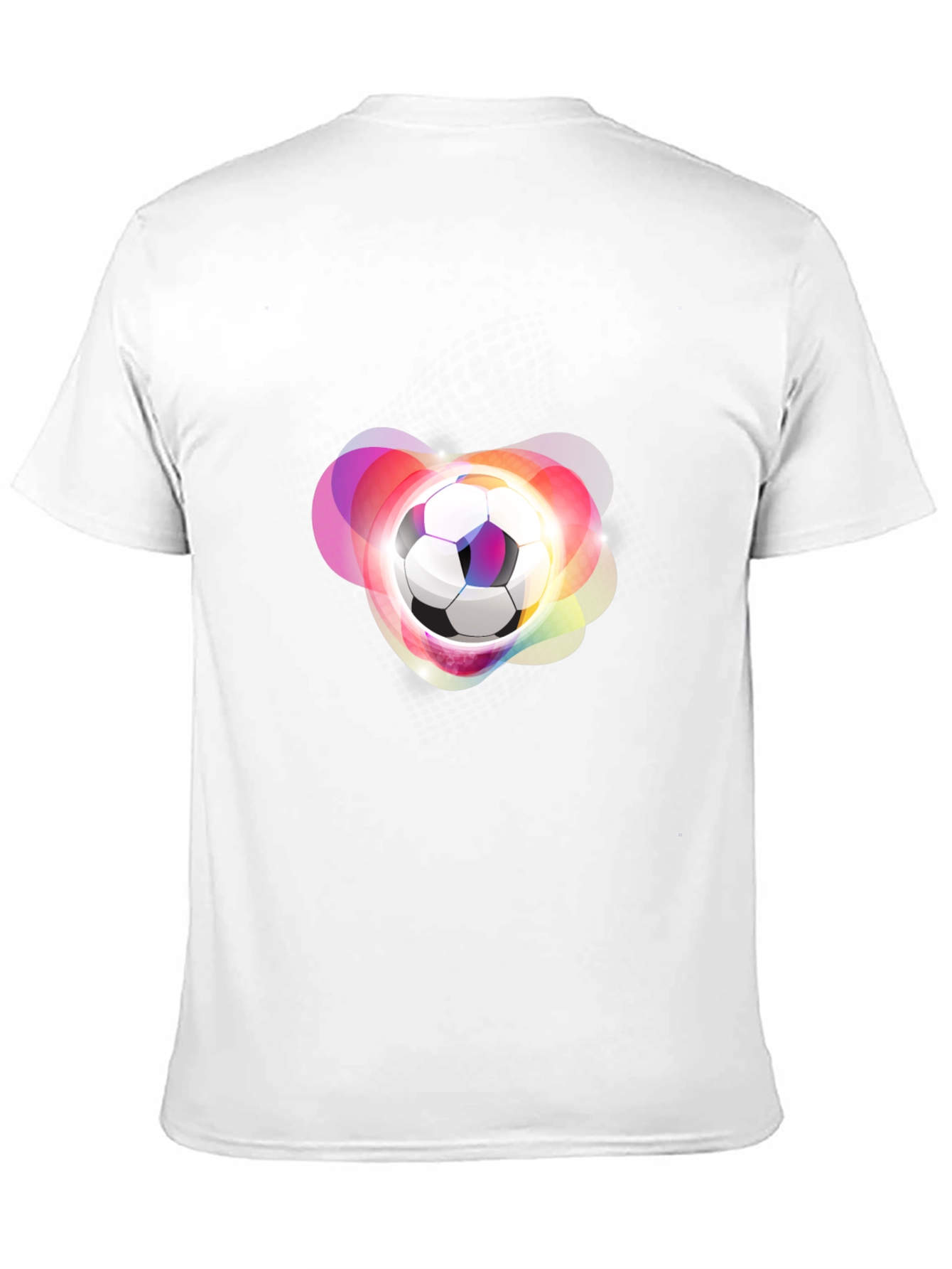 Futuristic Soccer Ball Graphic Tee - Black