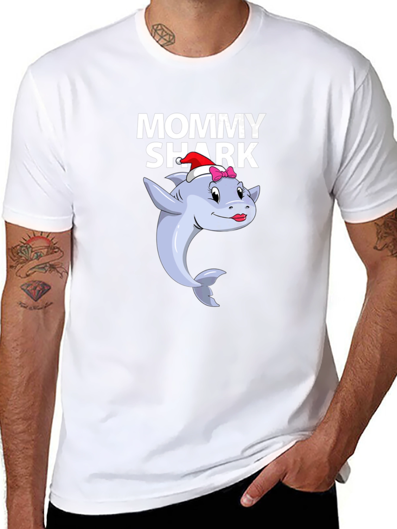 Mommy Shark Graphic Tee - Black
