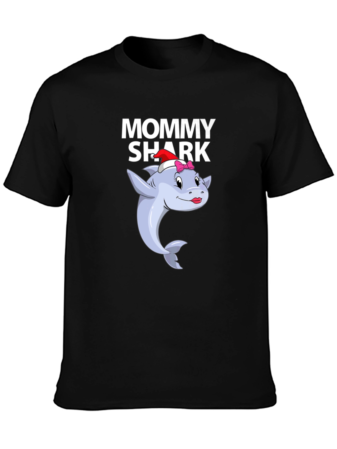Mommy Shark Graphic Tee - Black