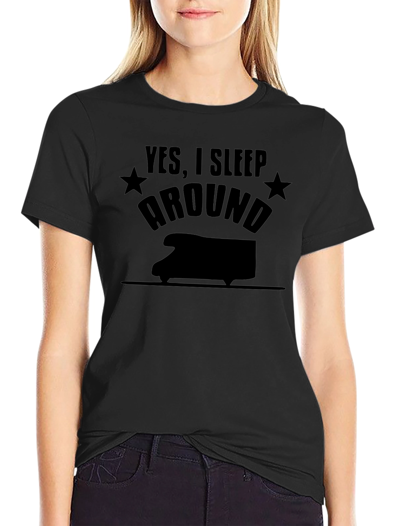 Yes I Sleep Around RV Camping T-Shirt