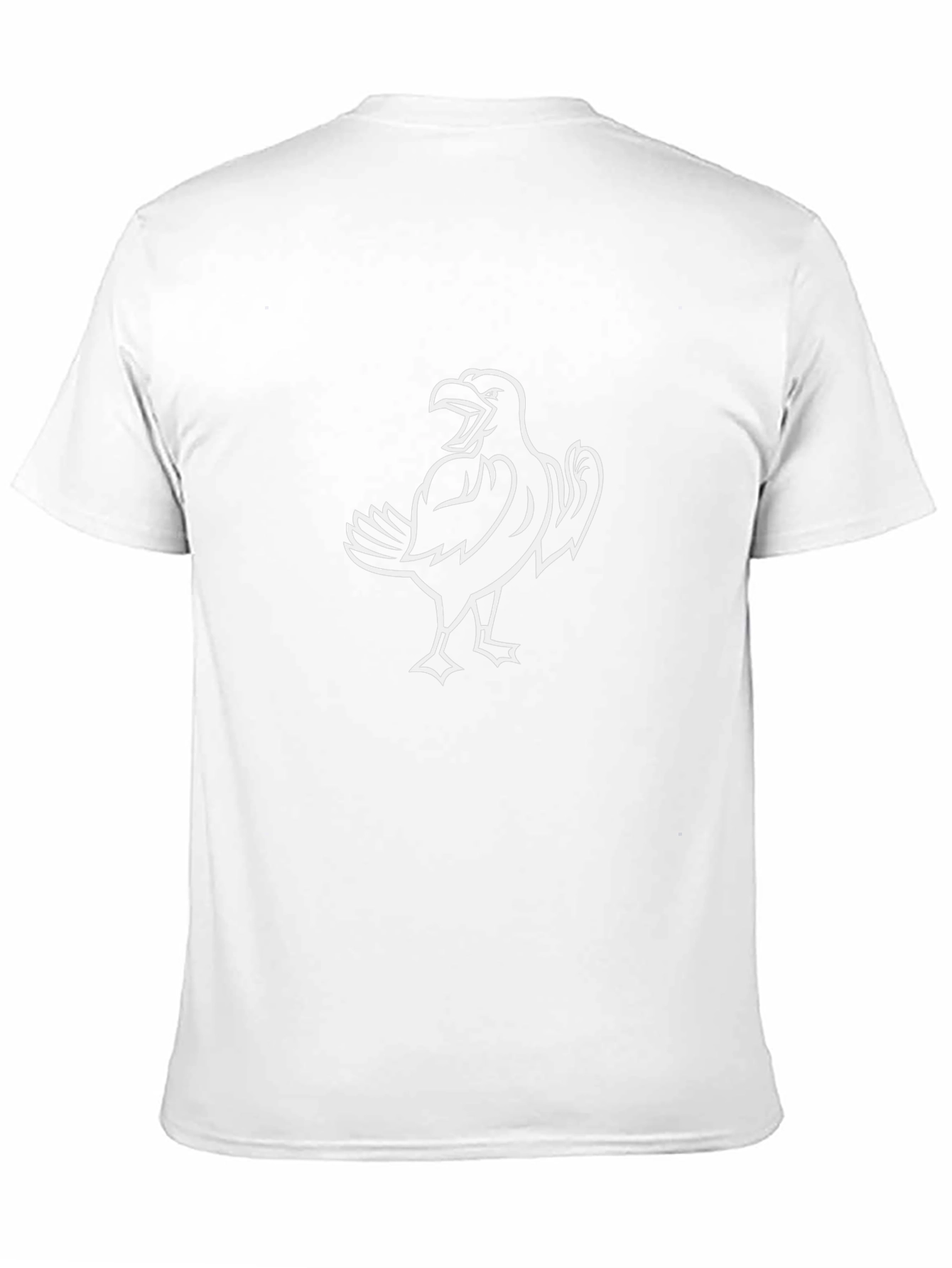 Cool Raven Graphic Tee - Black Cotton Shirt