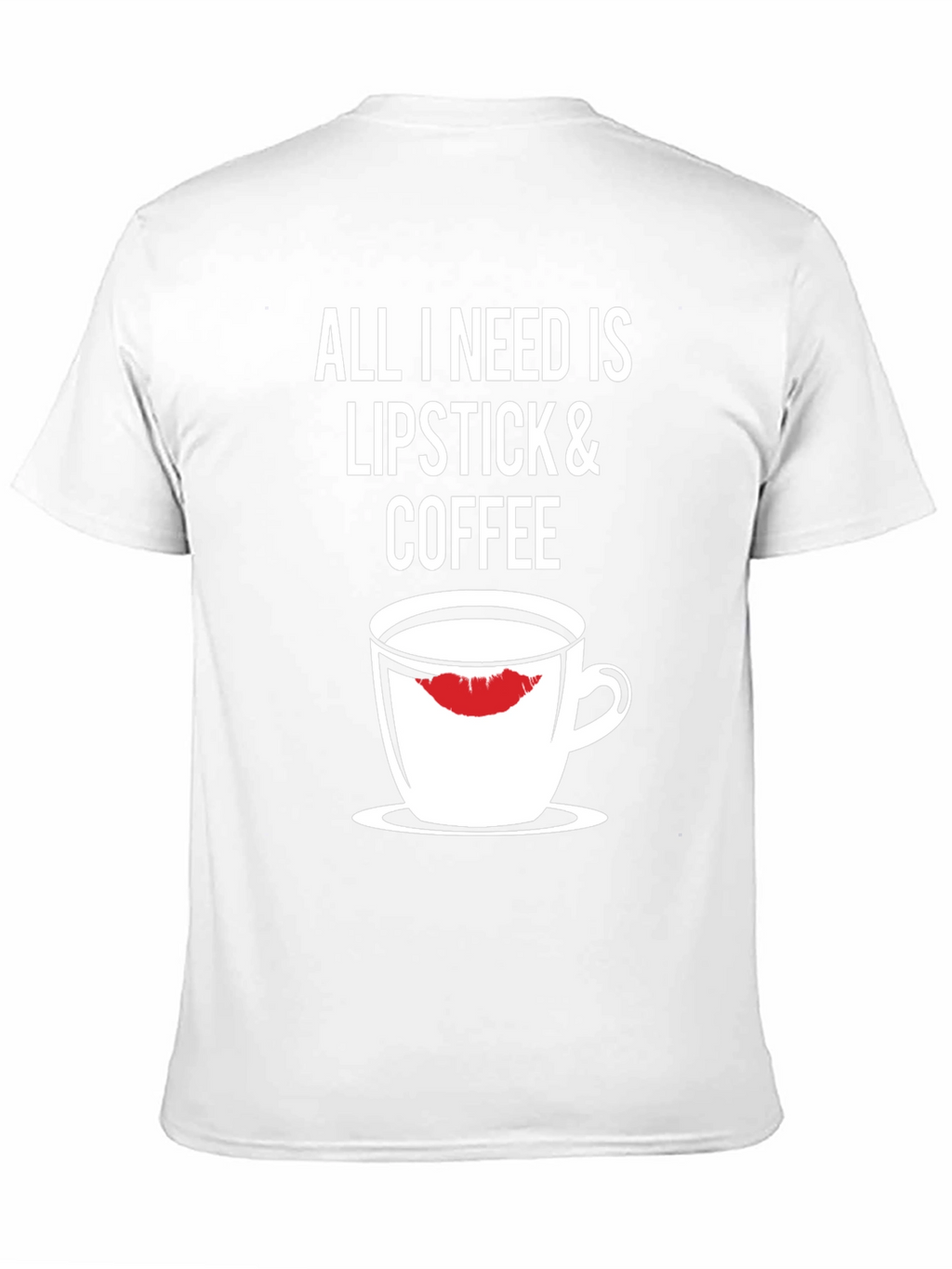 Lipstick & Coffee Black Graphic Tee