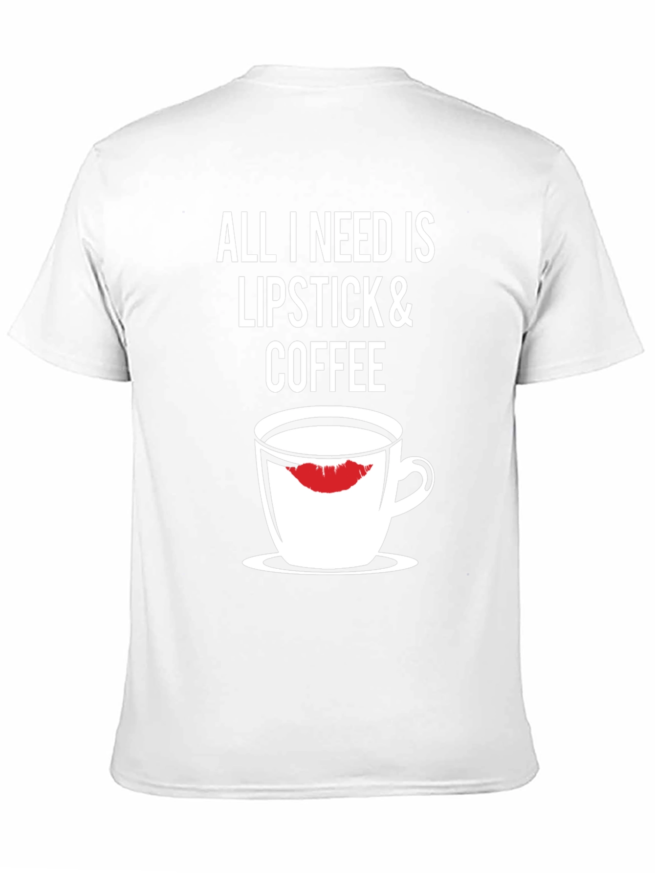 Lipstick & Coffee Black Graphic Tee