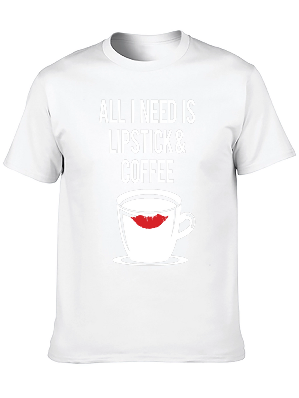 Lipstick & Coffee Black Graphic Tee