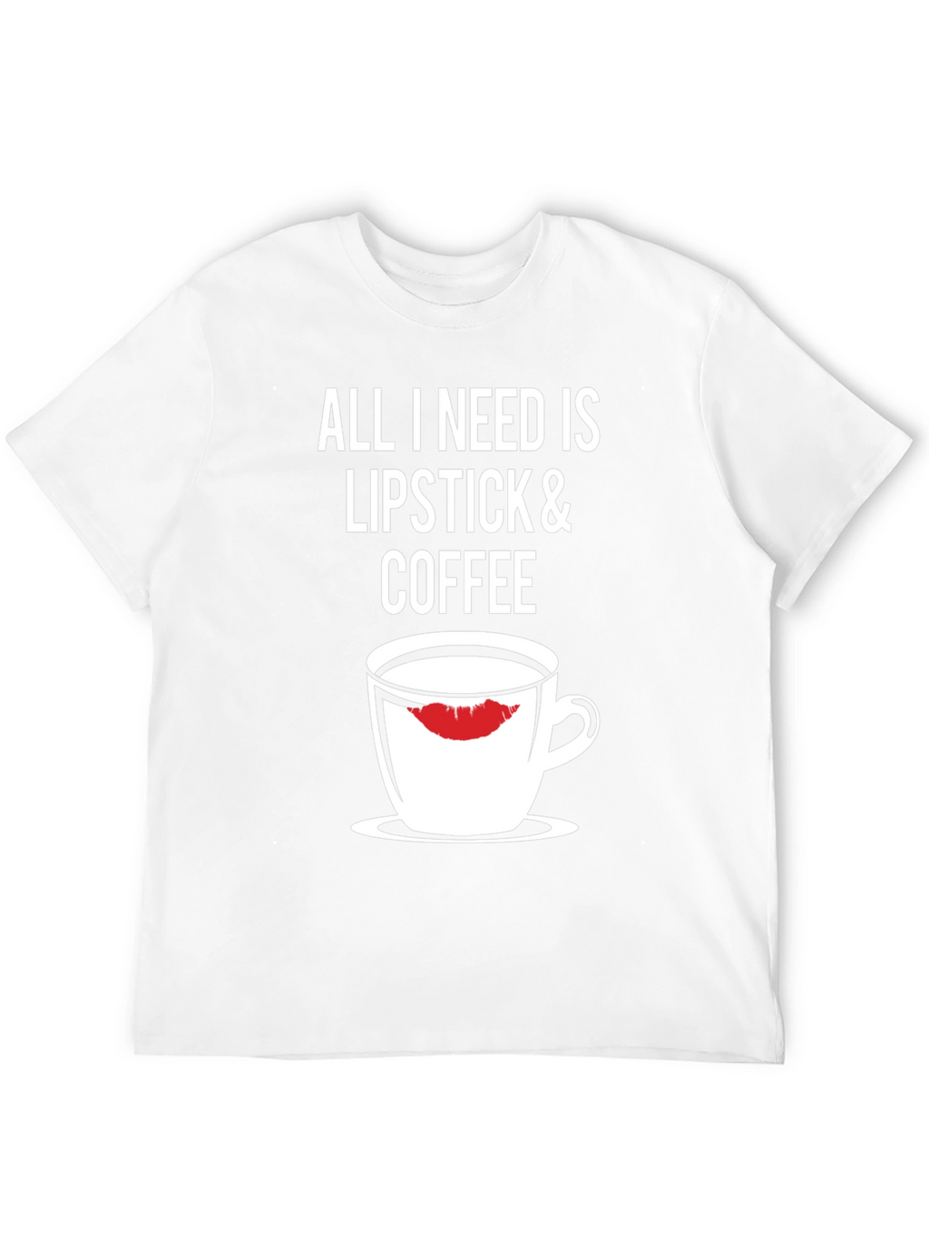Lipstick & Coffee Black Graphic Tee