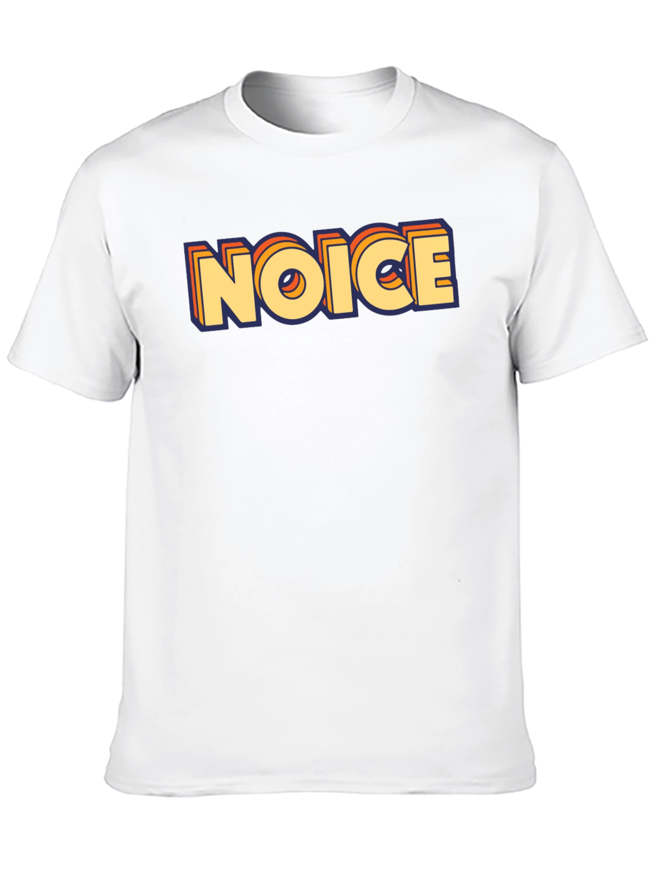 Retro Noice Graphic Tee - Classic Crew Neck