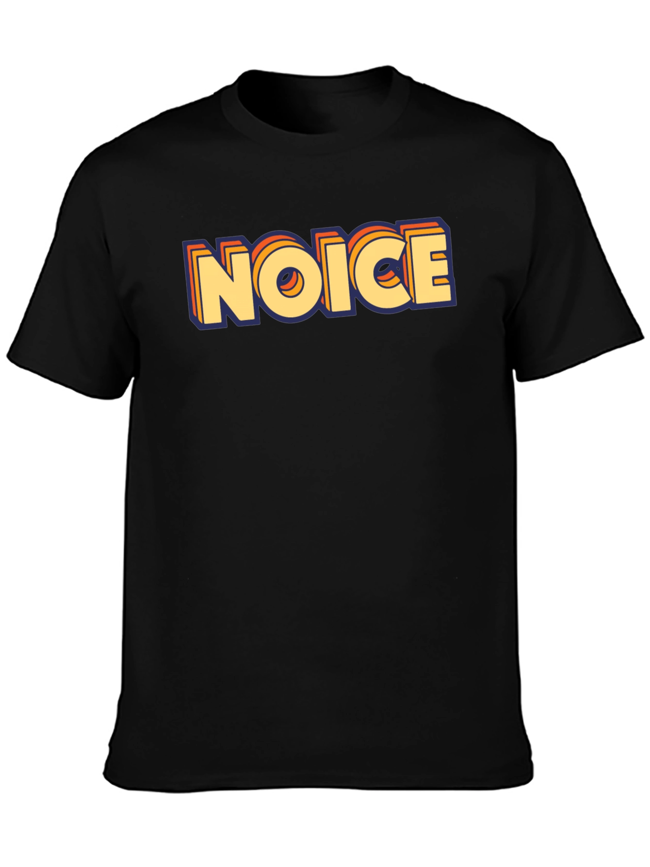 Retro Noice Graphic Tee - Classic Crew Neck