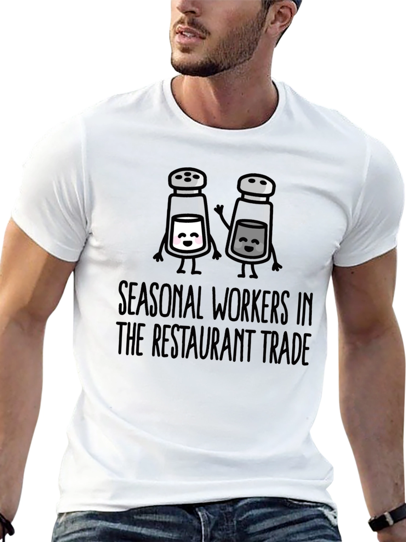Seasonal Restaurant Workers T-Shirt - Salt & Pepper