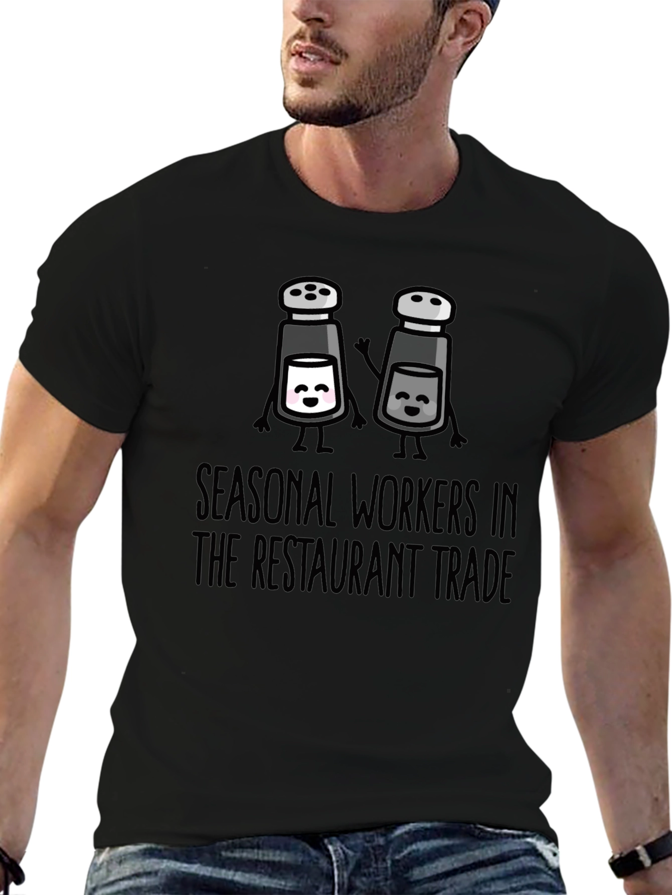 Seasonal Restaurant Workers T-Shirt - Salt & Pepper