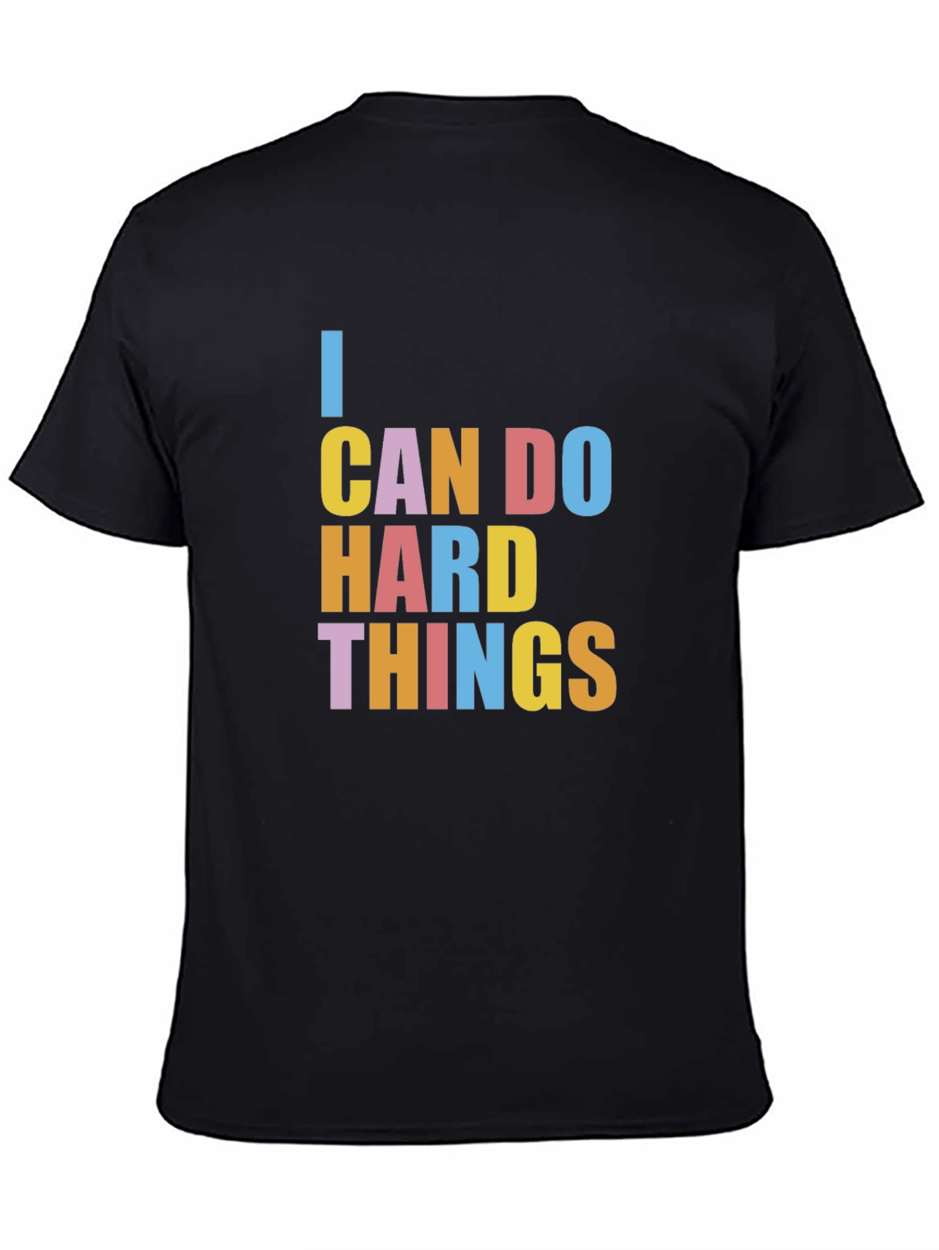 I Can Do Hard Things Graphic Tee - Black