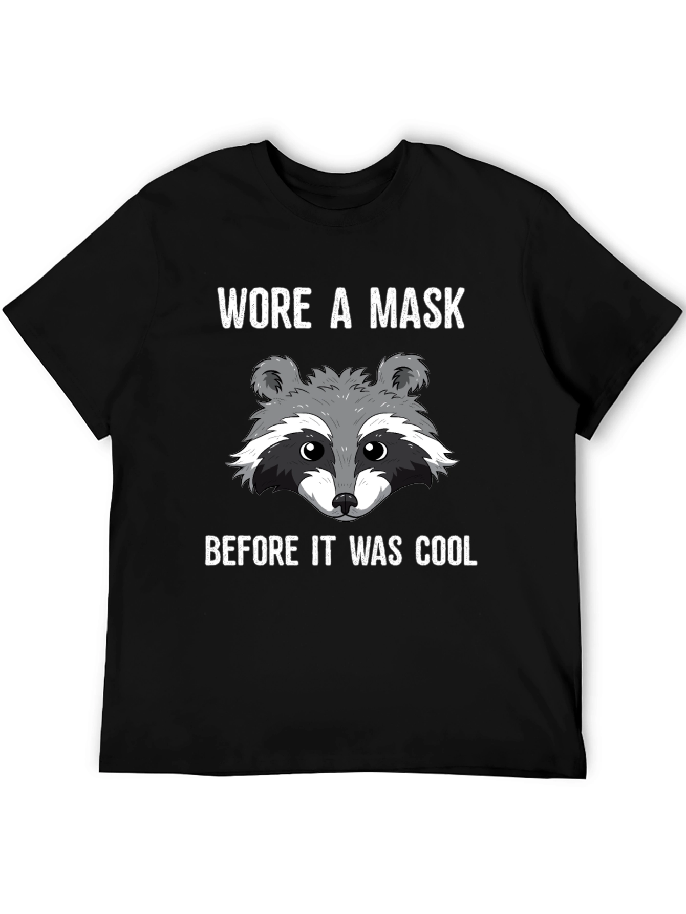 Masked Raccoon Graphic T-Shirt