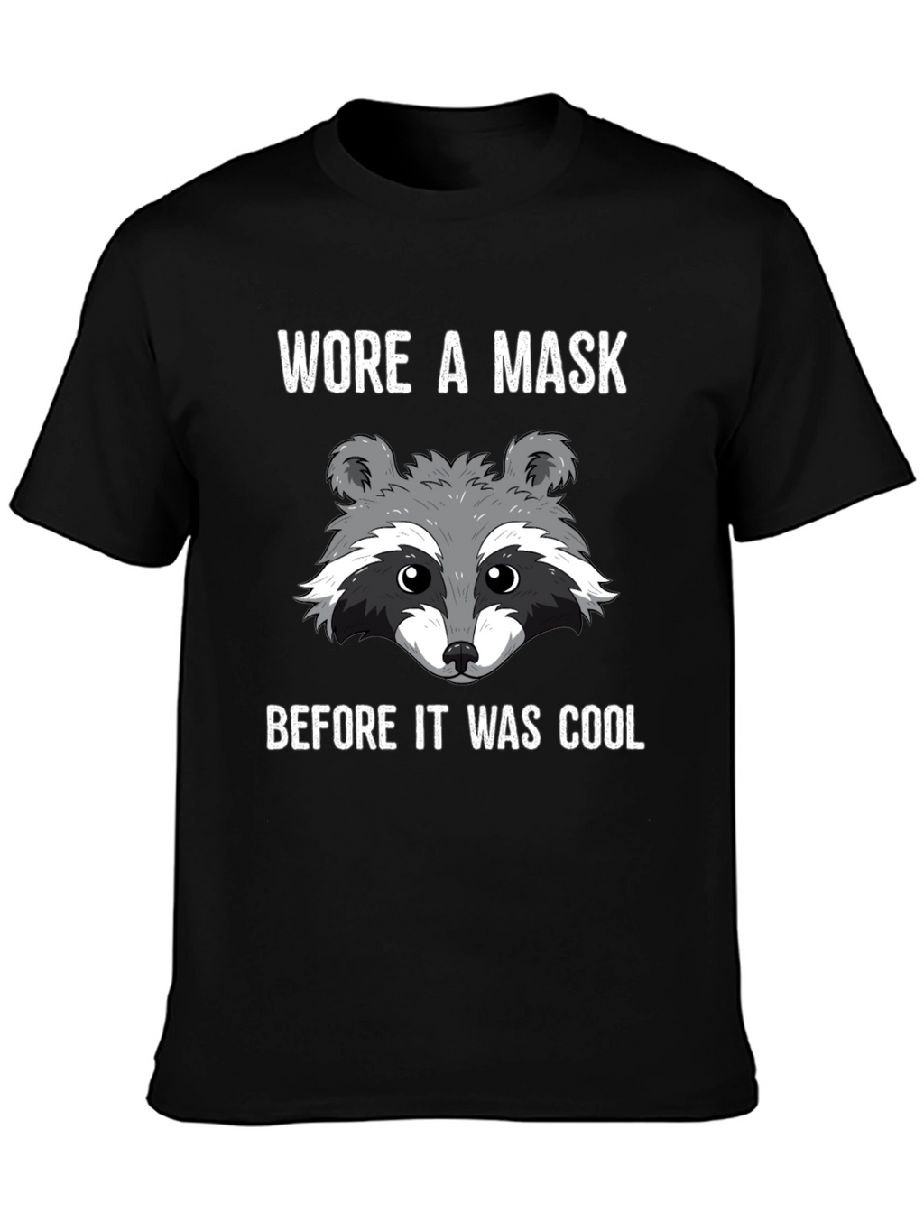 Masked Raccoon Graphic T-Shirt