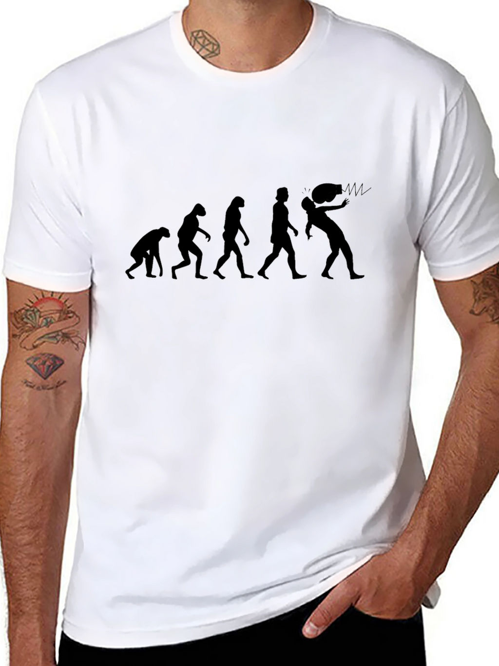 Evolution of Man Headbutt T-Shirt