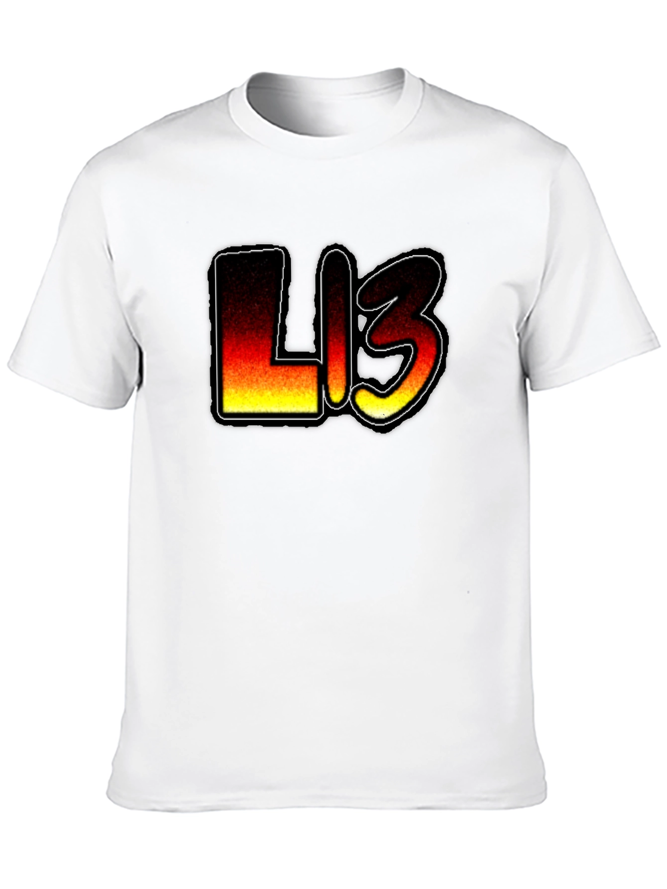 Fiery L13 Graphic Black T-Shirt