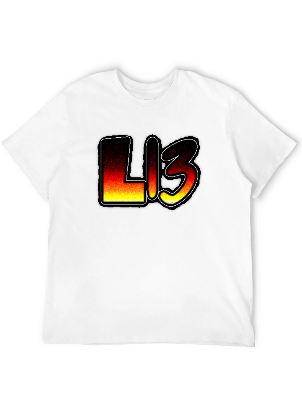Fiery L13 Graphic Black T-Shirt