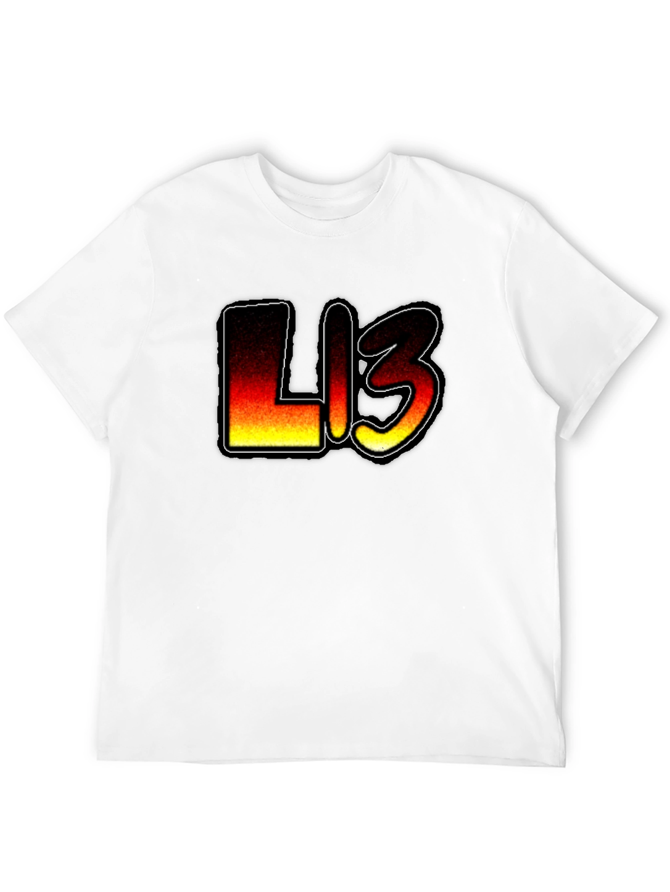 Fiery L13 Graphic Black T-Shirt
