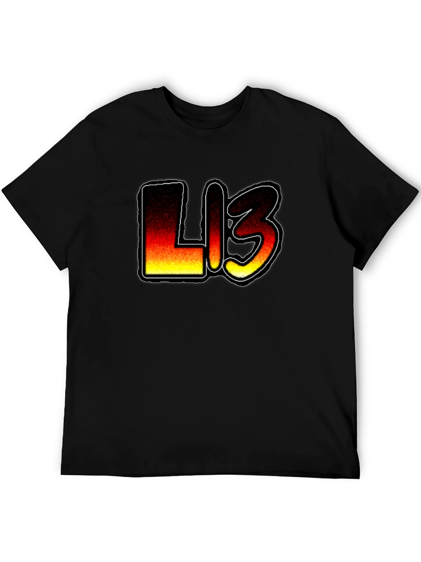 Fiery L13 Graphic Black T-Shirt