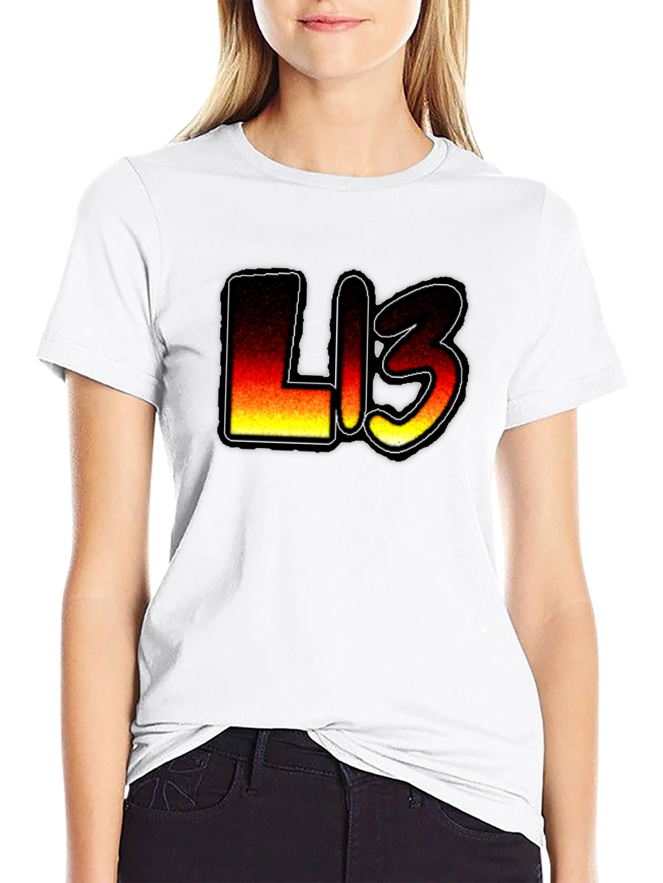 Fiery L13 Graphic Black T-Shirt