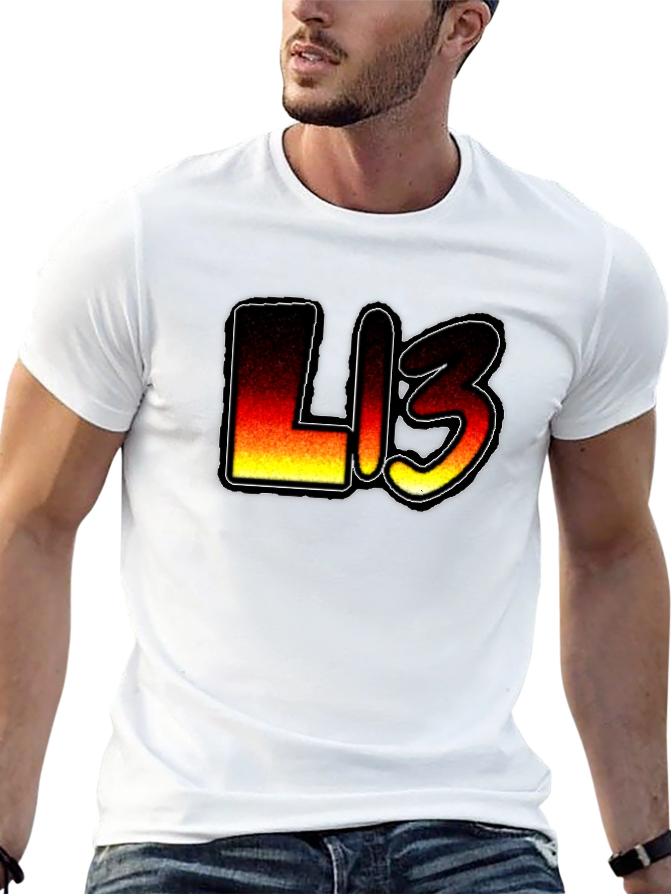 Fiery L13 Graphic Black T-Shirt