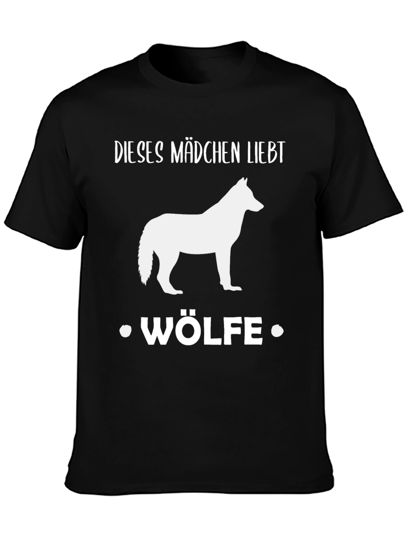 Wolf Lover Tee: Dieses Mädchen Liebt Wölfe Shirt