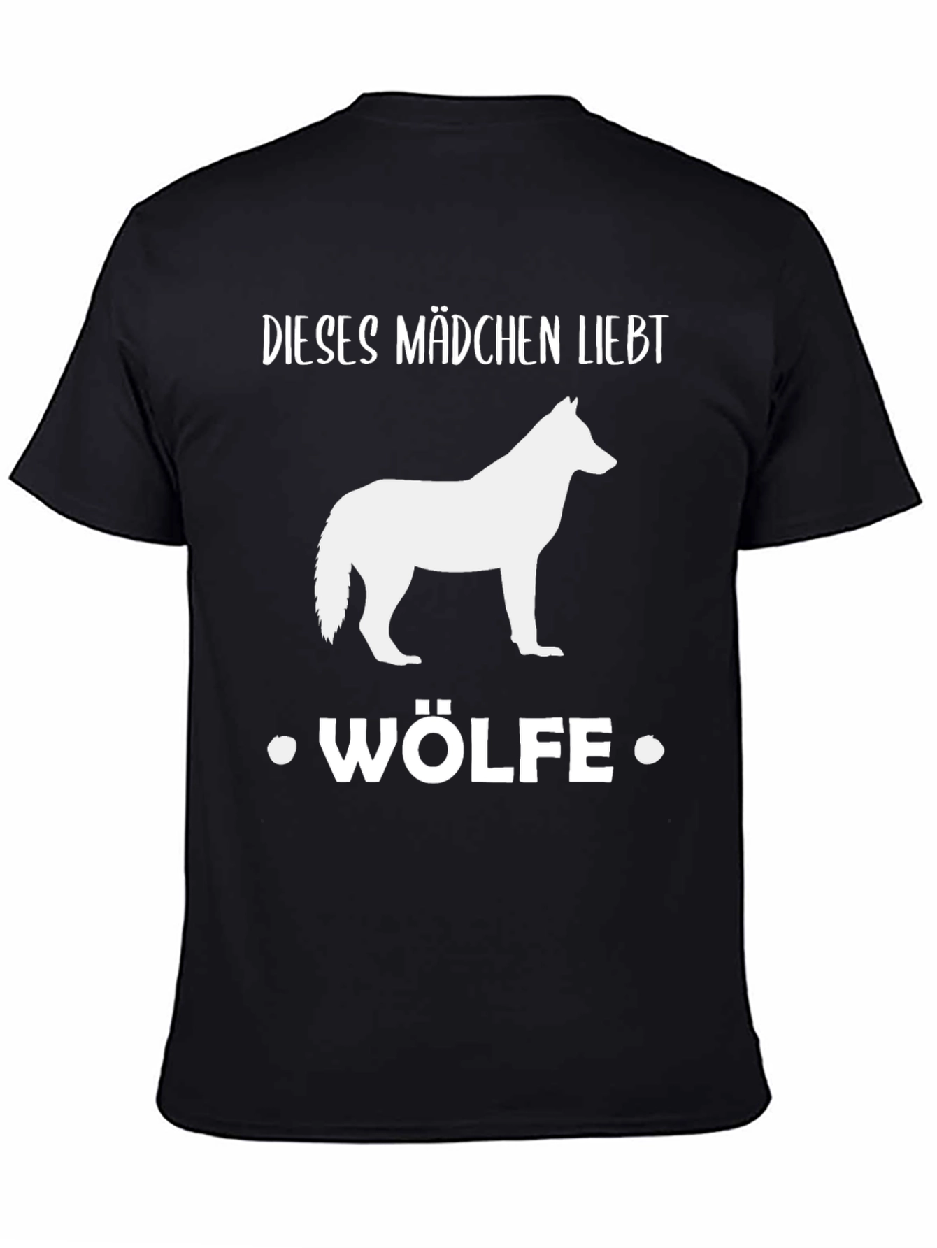 Wolf Lover Tee: Dieses Mädchen Liebt Wölfe Shirt