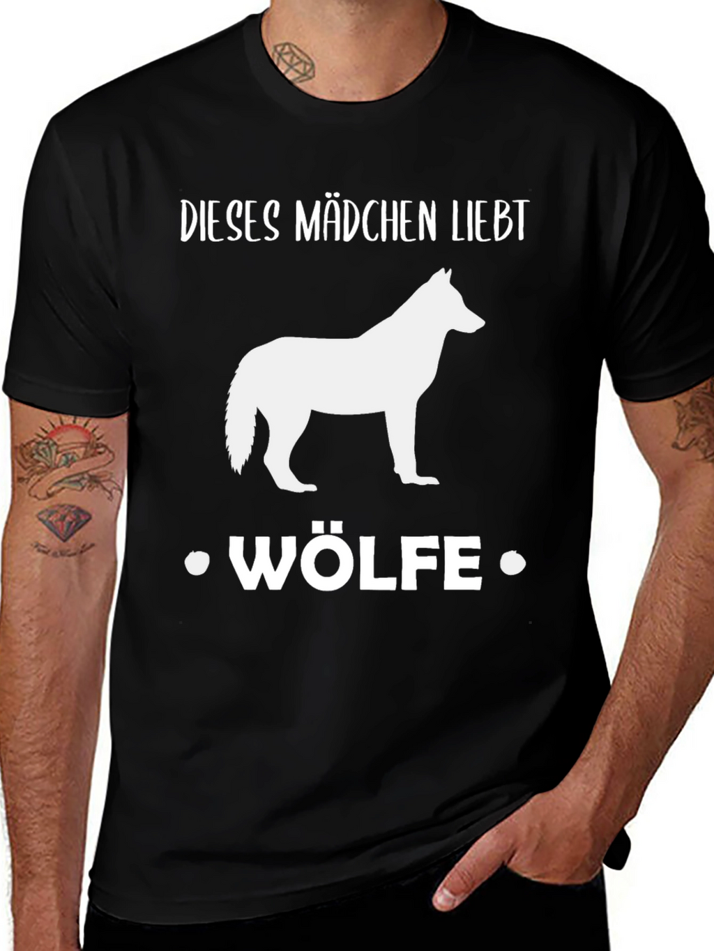 Wolf Lover Tee: Dieses Mädchen Liebt Wölfe Shirt