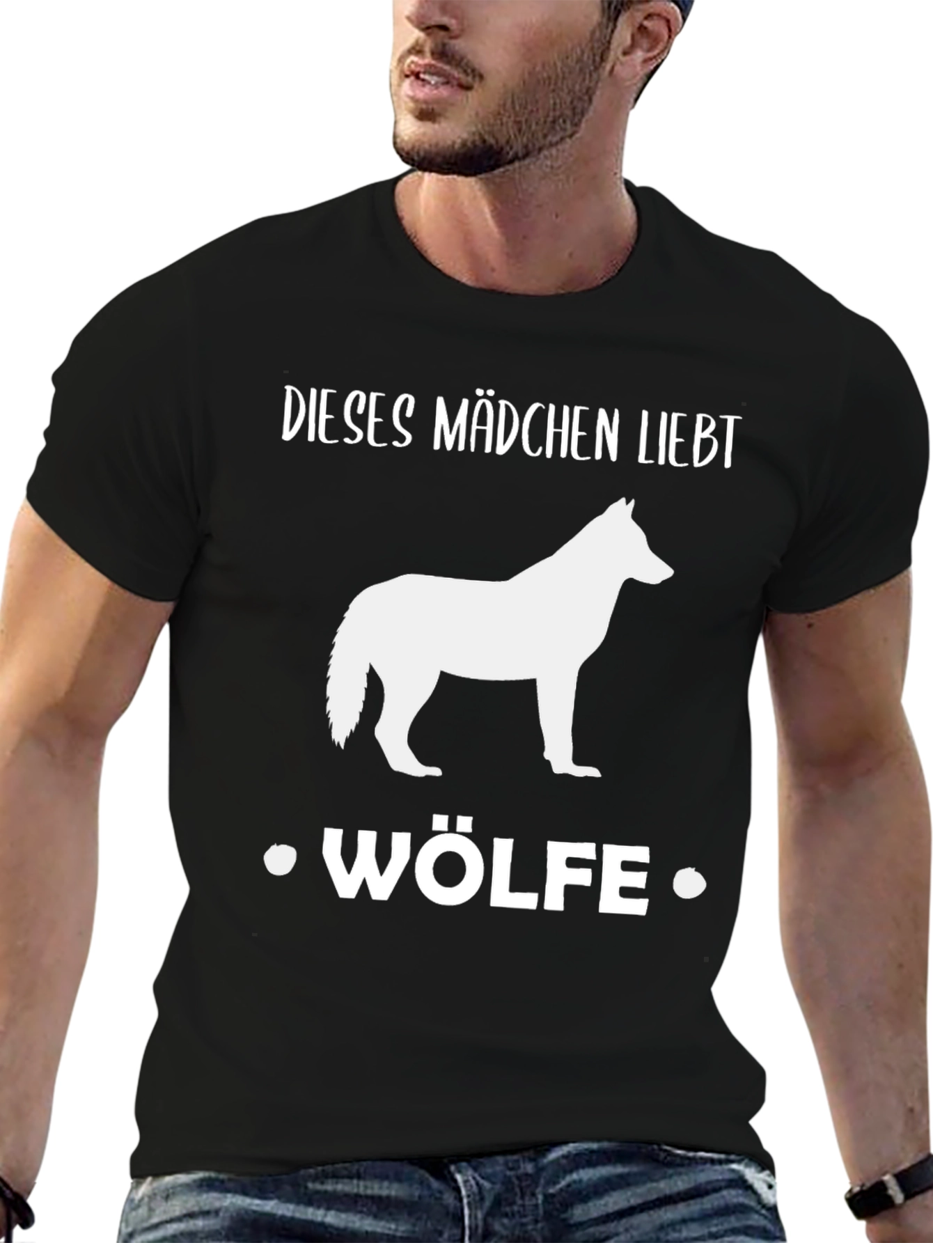 Wolf Lover Tee: Dieses Mädchen Liebt Wölfe Shirt