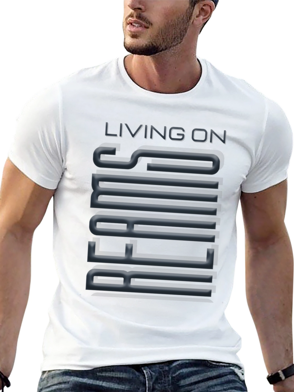 Living On Beams T-Shirt - Cool Graphic Tee