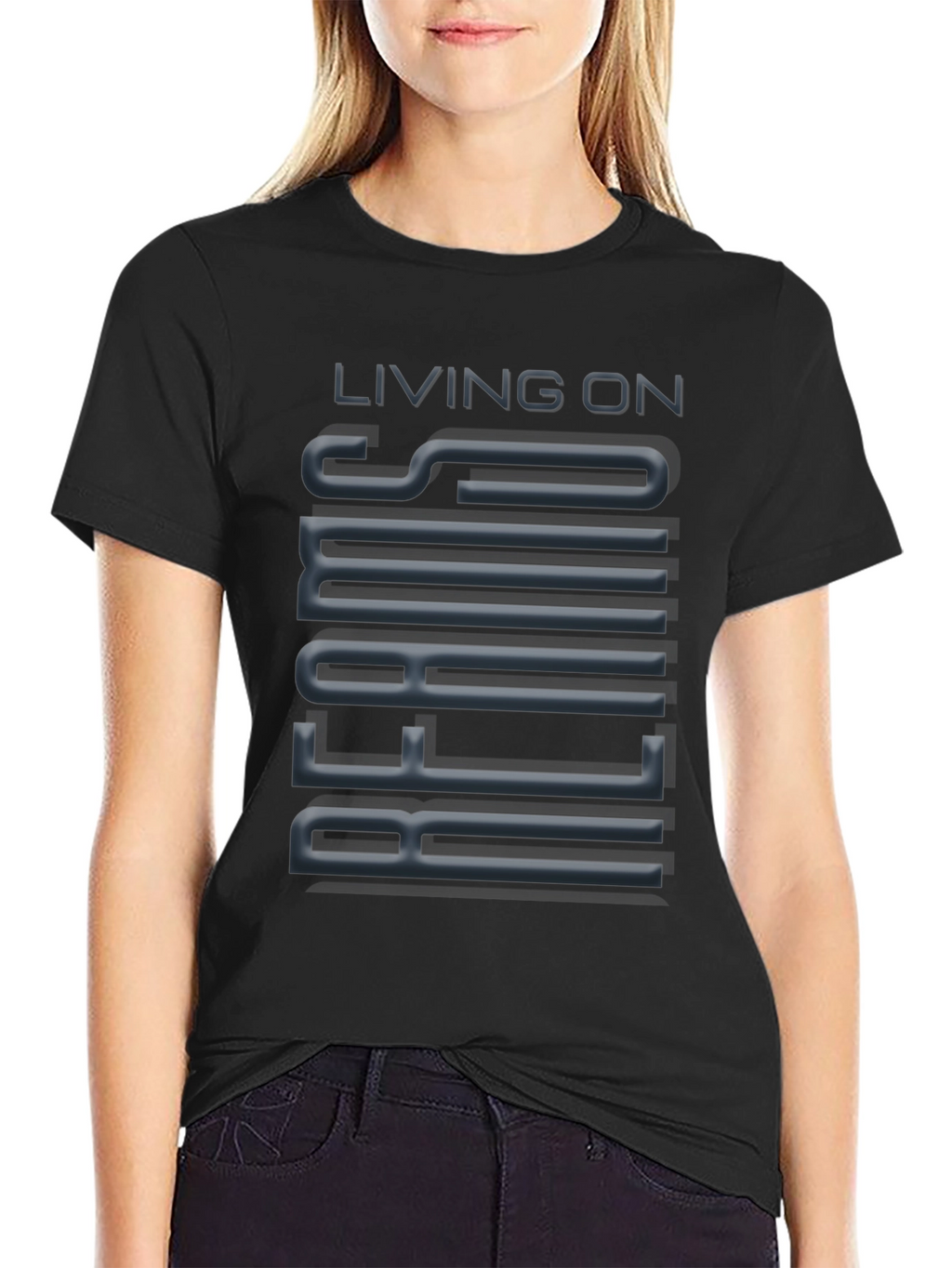 Living On Beams T-Shirt - Cool Graphic Tee