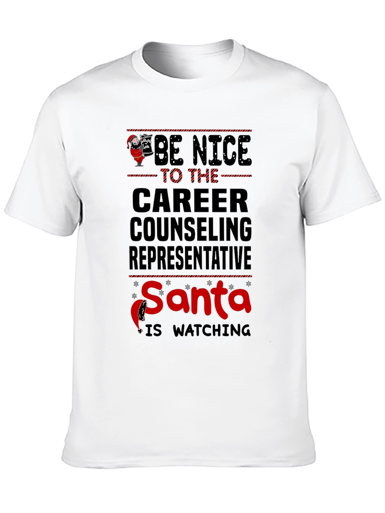 Be Nice to The Career Counseling Representative Christmas T-Shirt